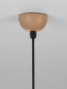 Lampa wisząca beżowa boho pleciona okrągła 51cm IP65 minimalistyczna Luces Exclusivas